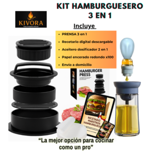 Kit hamburguesero 3 en 1