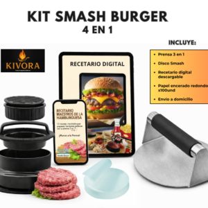 KIT SMASH BURGER 4 EN 1 - KIVORA