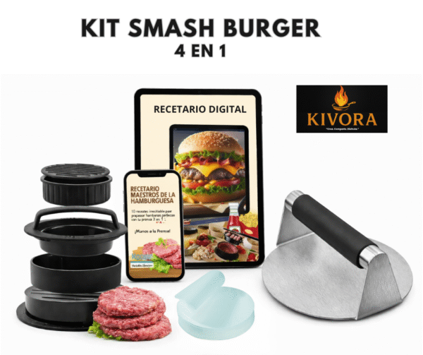 KIT SMASH BURGER 4 EN 1 - KIVORA